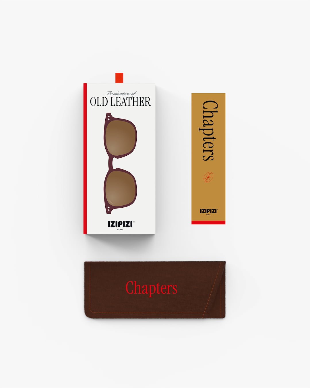 Sun Junior Shape #E The Trapeze - Old Leather - نظارات