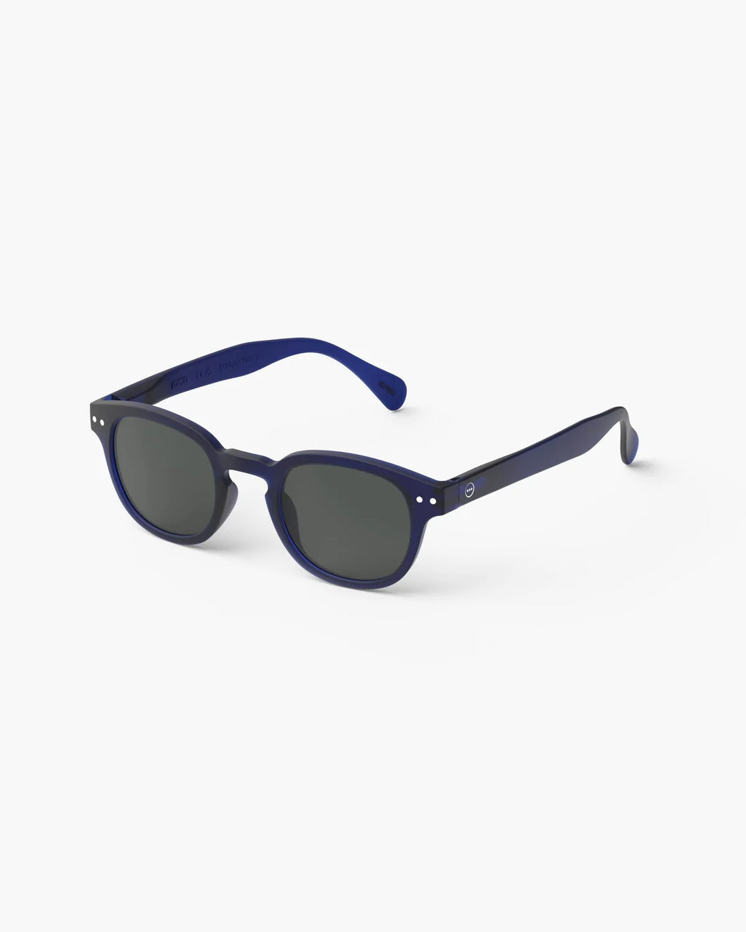 IZIPIZI SUN #C Midnight Blue sunglasses with Soft Touch navy frame and grey category 3 lenses