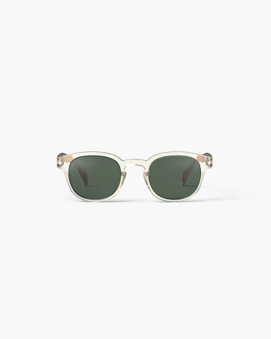 IZIPIZI SUN #C Sandstorm polarized sunglasses with green lenses