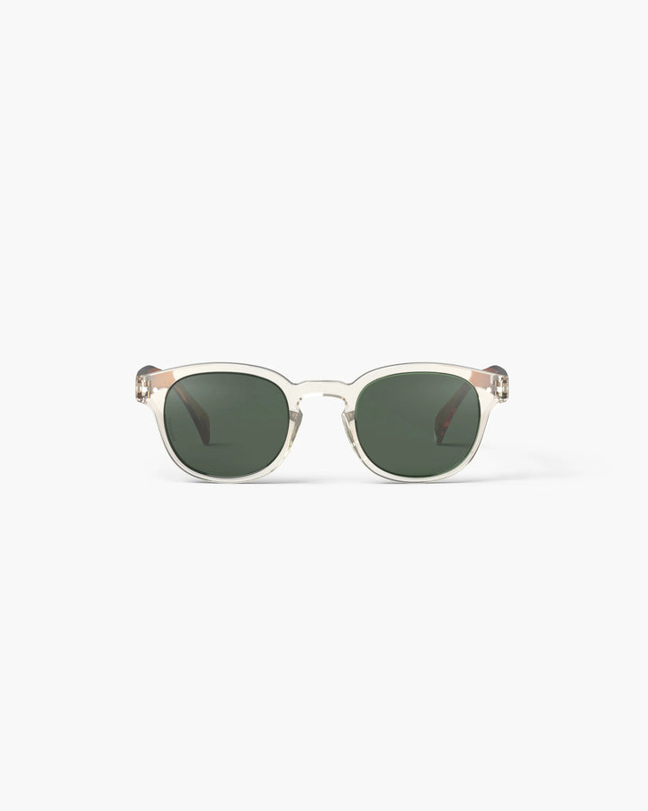 IZIPIZI SUN #C Sandstorm polarized sunglasses with green lenses