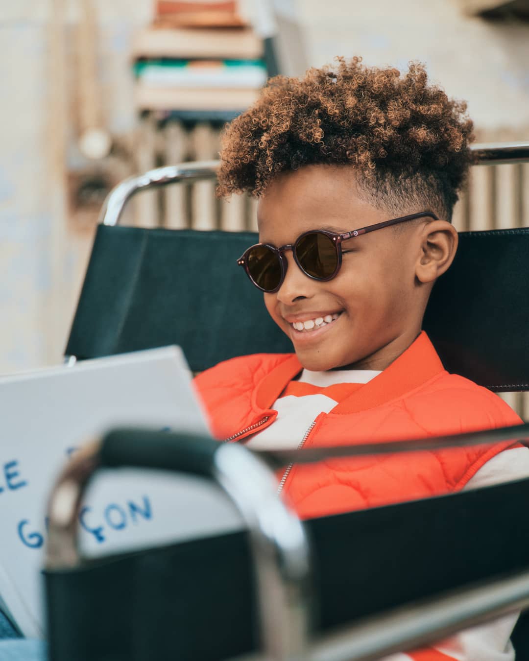 Sun Junior Shape #D The Iconic - Old Leather - نظارات