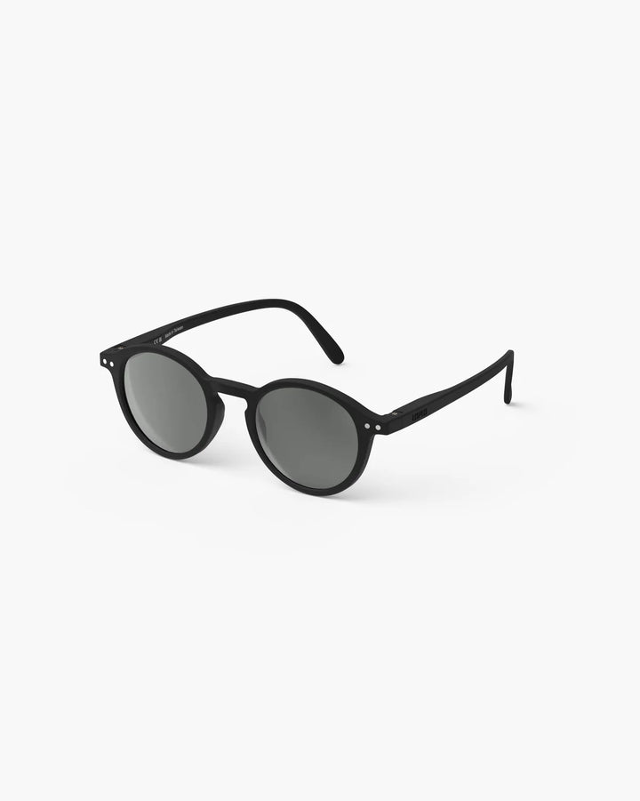 IZIPIZI CHILD #D Black polarized kids sunglasses with Soft Touch black pantos frame and grey-green polarized lenses