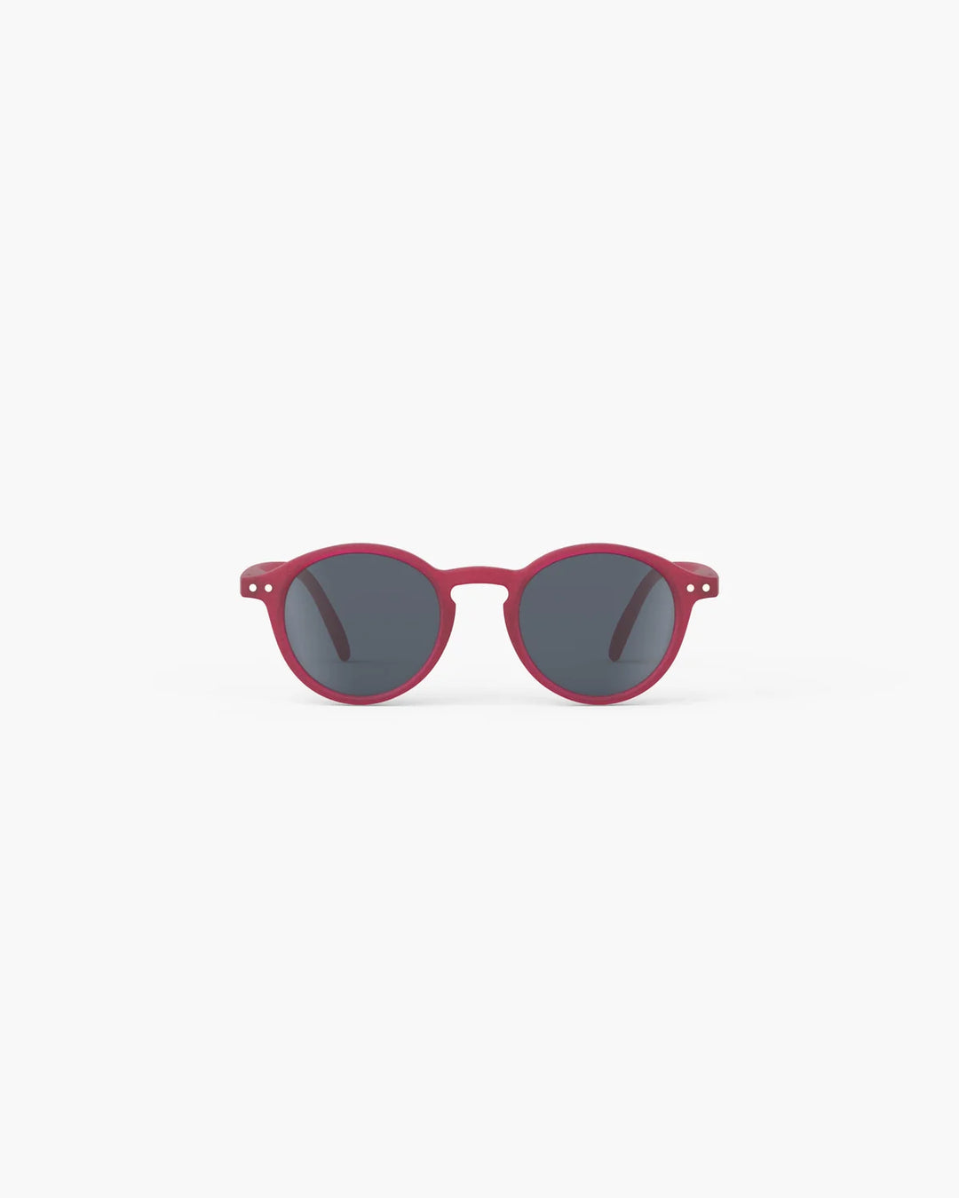 IZIPIZI CHILD #D Cranberry polarized kids sunglasses with glossy pink pantos frame and grey-green polarized lenses