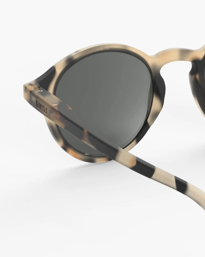 IZIPIZI CHILD #D Light Tortoise polarized kids sunglasses with beige and black Soft Touch frame and grey-green polarized lenses