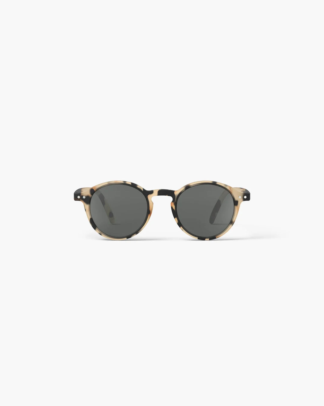 IZIPIZI CHILD #D Light Tortoise polarized kids sunglasses with beige and black Soft Touch frame and grey-green polarized lenses