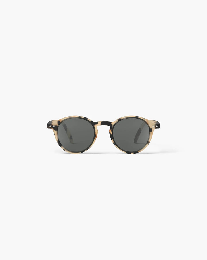 IZIPIZI CHILD #D Light Tortoise polarized kids sunglasses with beige and black Soft Touch frame and grey-green polarized lenses