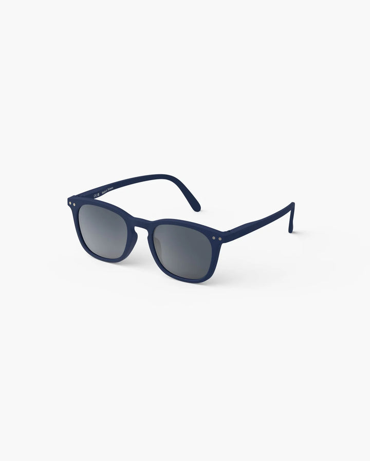 IZIPIZI CHILD #E Navy Blue polarized kids sunglasses with opaque rectangular frame and Soft Touch finish
