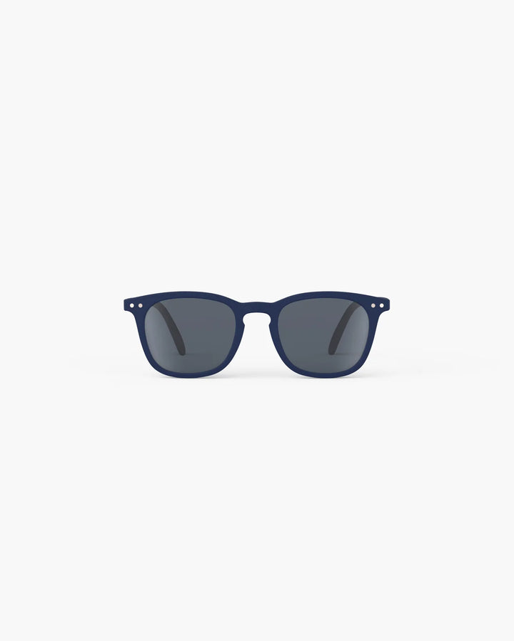 IZIPIZI CHILD #E Navy Blue polarized kids sunglasses with opaque rectangular frame and Soft Touch finish