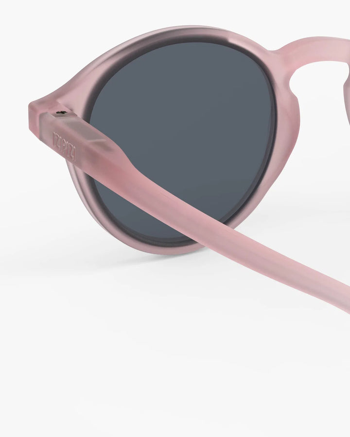 IZIPIZI CHILD #D Pink polarized kids sunglasses with pale pink Soft Touch pantos frame and grey-green polarized lenses