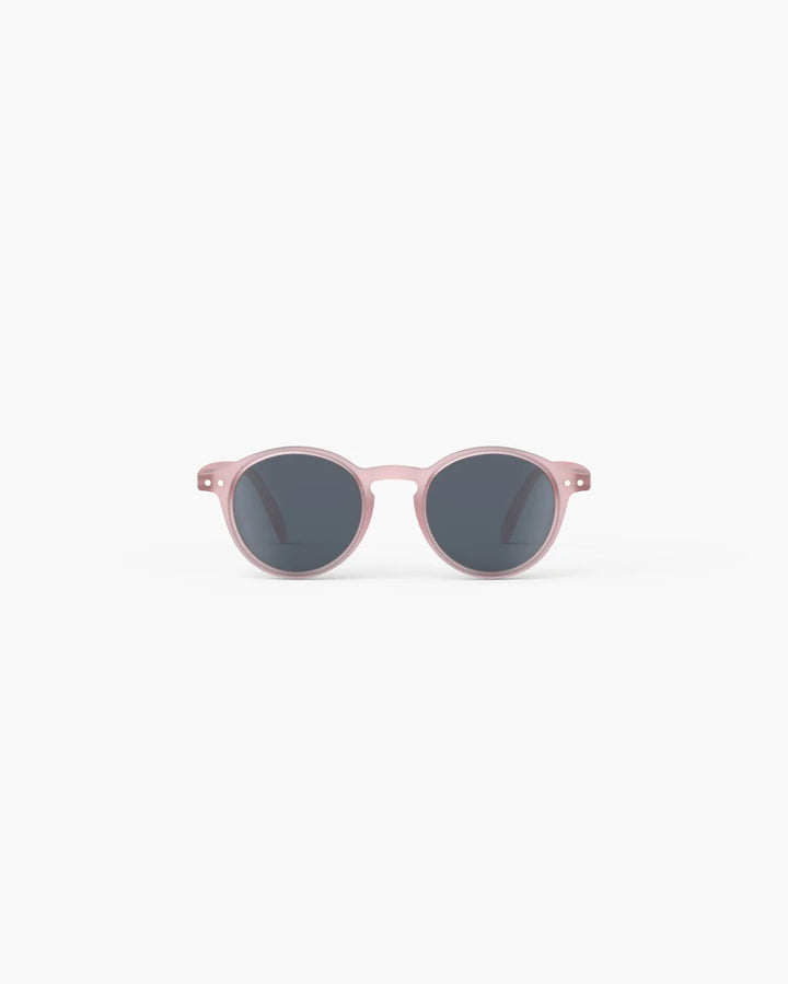 IZIPIZI CHILD #D Pink polarized kids sunglasses with pale pink Soft Touch pantos frame and grey-green polarized lenses