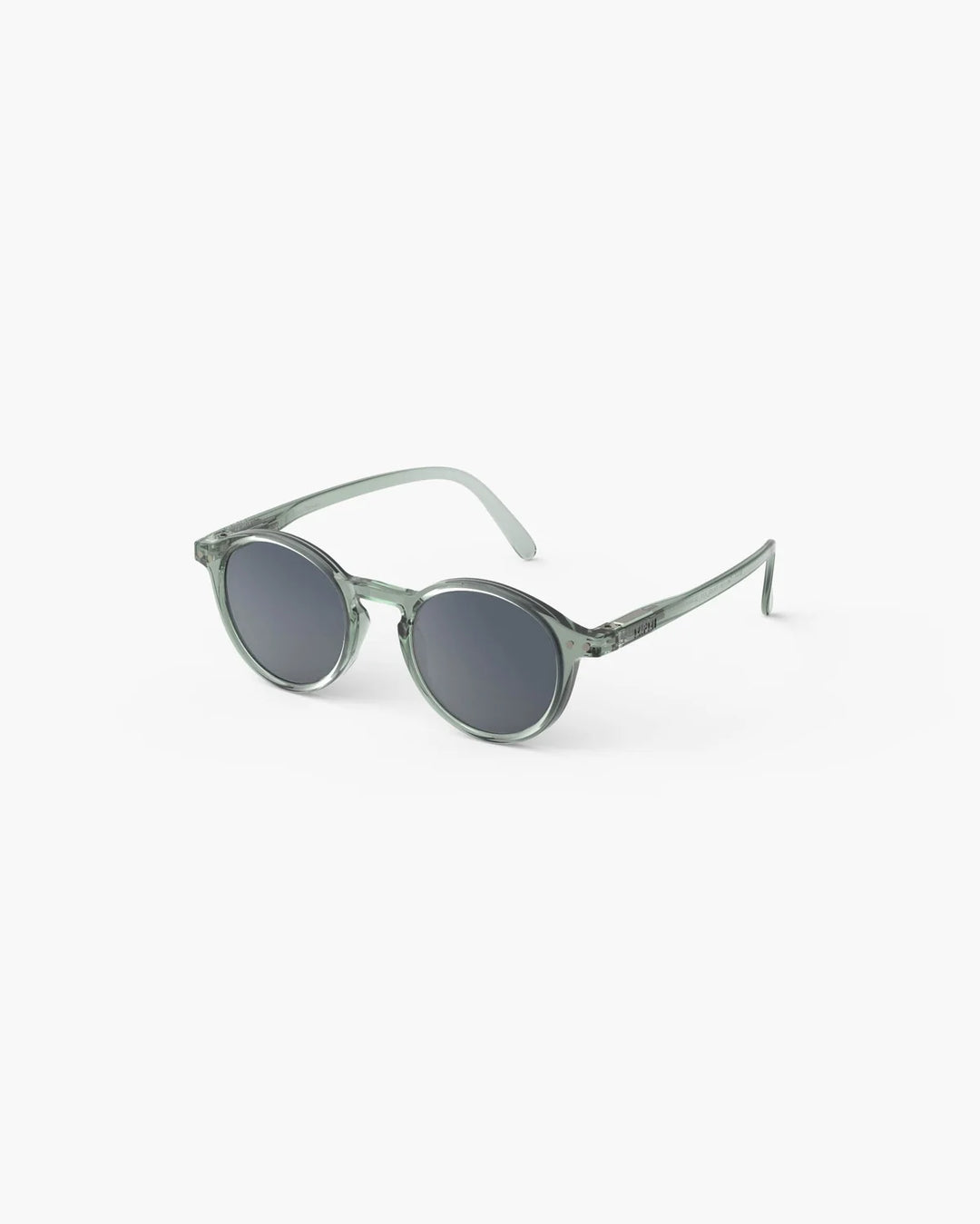 IZIPIZI CHILD #D Station Seat polarized kids sunglasses with glossy pale green frame and grey-green polarized lenses