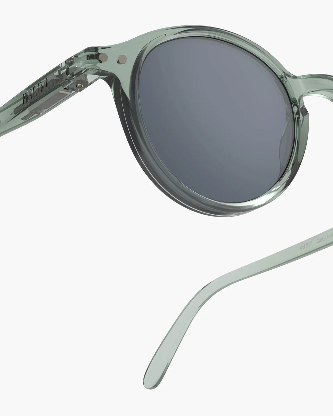 IZIPIZI CHILD #D Station Seat polarized kids sunglasses with glossy pale green frame and grey-green polarized lenses