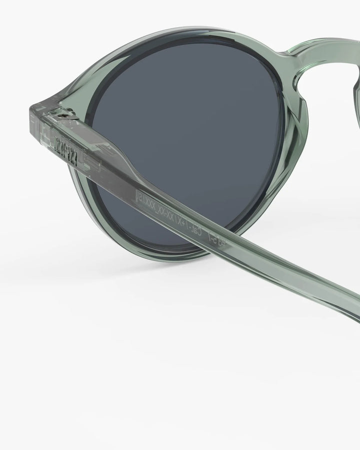IZIPIZI CHILD #D Station Seat polarized kids sunglasses with glossy pale green frame and grey-green polarized lenses