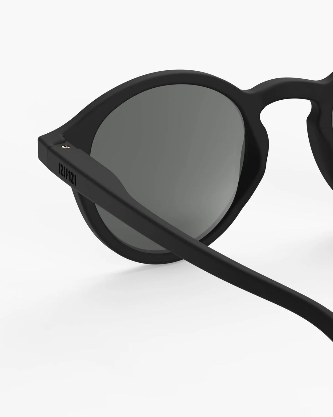 IZIPIZI CHILD #D Black polarized kids sunglasses with Soft Touch black pantos frame and grey-green polarized lenses