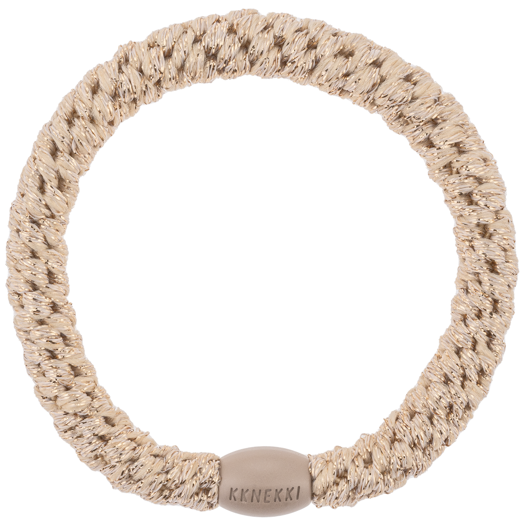 Hair Tie - Beige Glitter - المرن