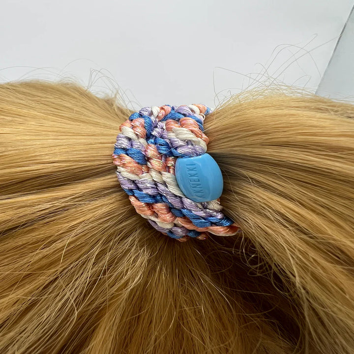 Hair Ties Mix Lake Blue Lavender Glitter - المرن
