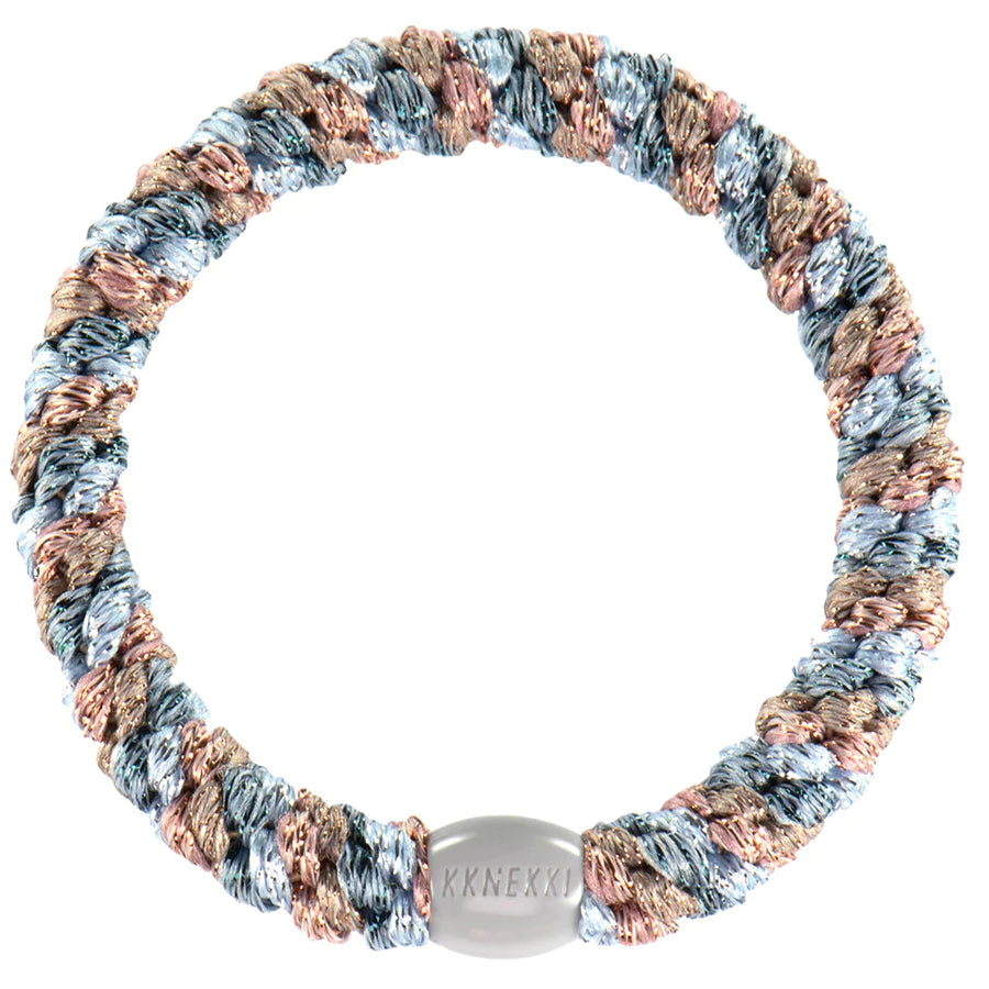 Hair Ties Mix Seablue Glitter - المرن