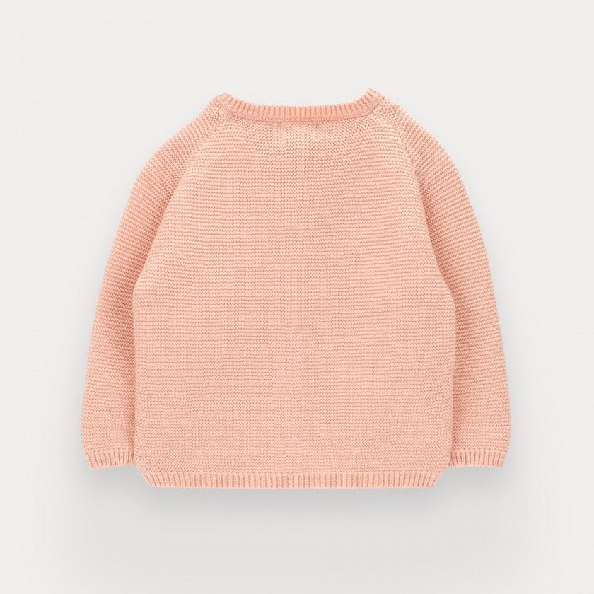 girl organic cotton cardigan pastel

