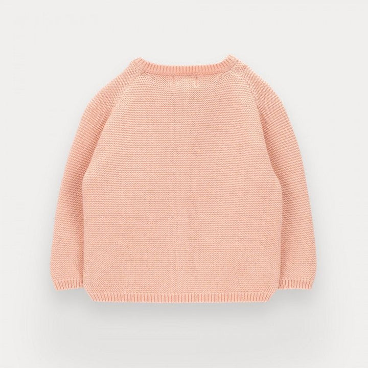 girl organic cotton cardigan pastel
