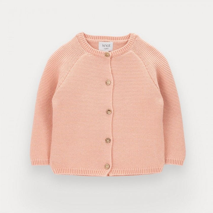girl organic cotton cardigan pastel
