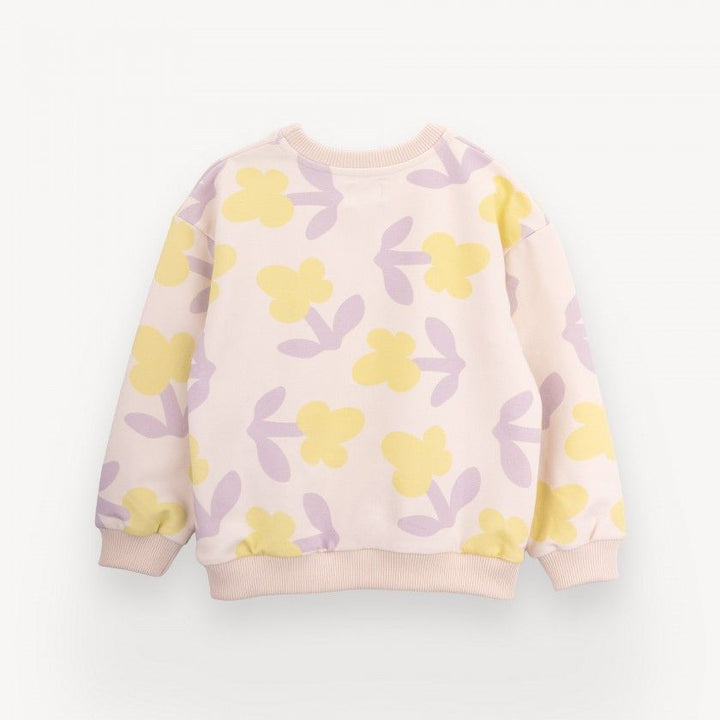 girl cotton sweatshirt floral pastel
