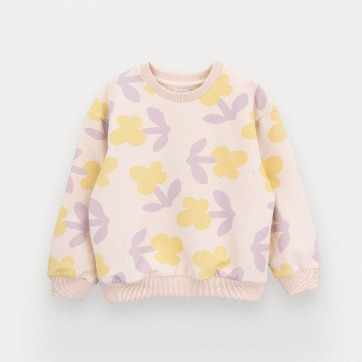 girl cotton sweatshirt floral pastel
