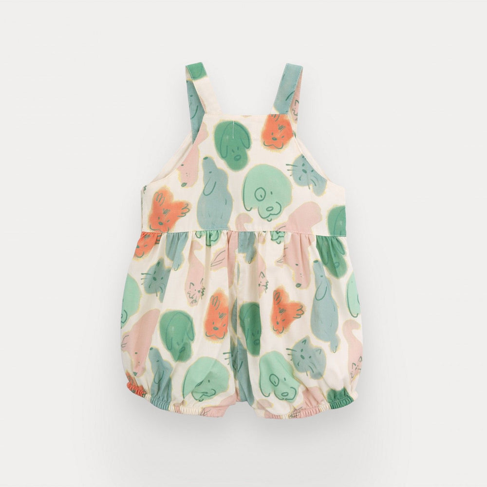 baby romper pastel animal print cotton
