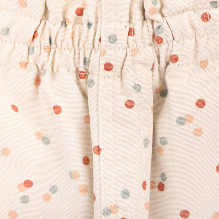girls cotton canvas pants playful dots
