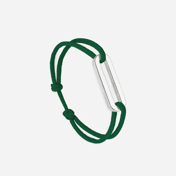 Le Vent à la Française Tavire bracelet with a cord and silver buckle
