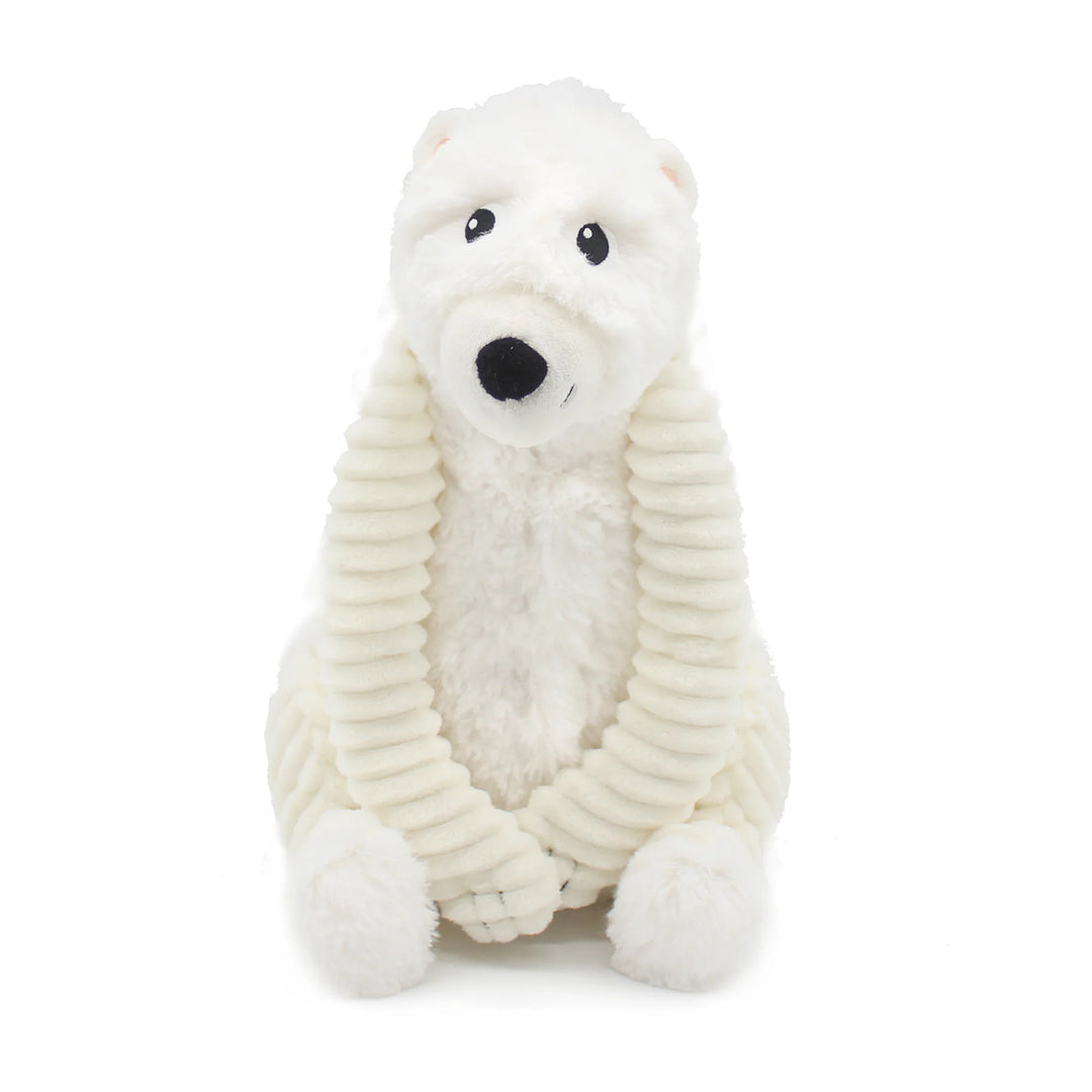 Grobidou white polar bear plush toy with baby bear – Les Ptipotos