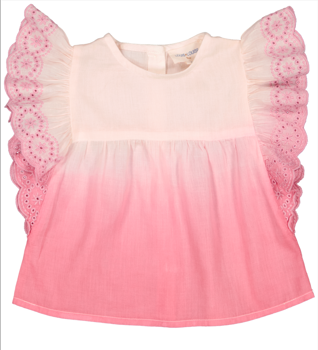Blouse Baby Girl Jasmin Light Pink/Bubble - قميص
