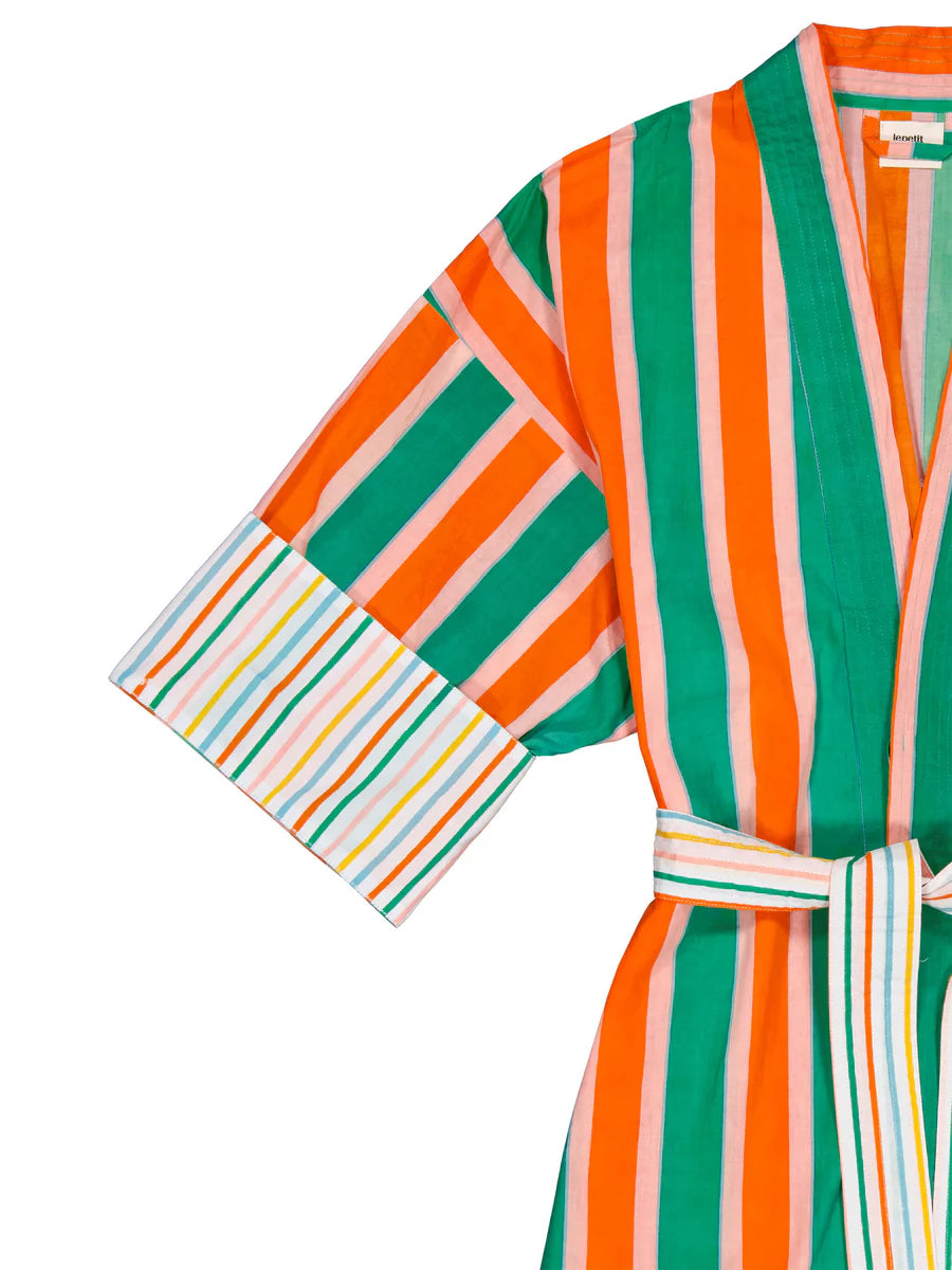 Women Long Kimono Manon Stripe - ملابس سباحة