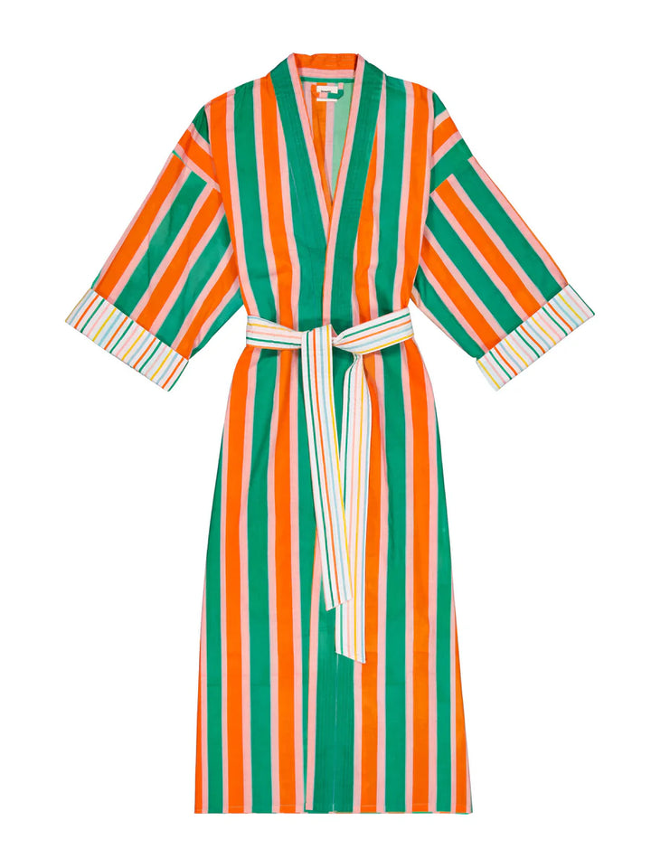 Women Long Kimono Manon Stripe - ملابس سباحة