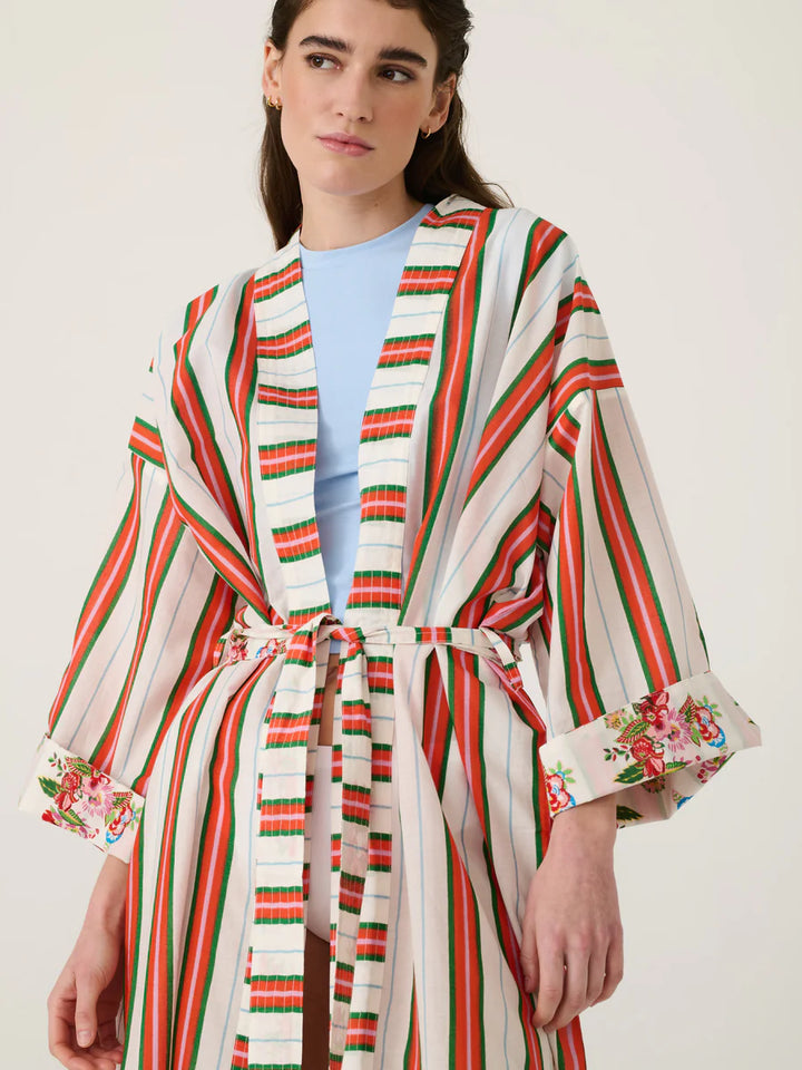 Women Long Kimono Suzi Stripe - ملابس سباحة