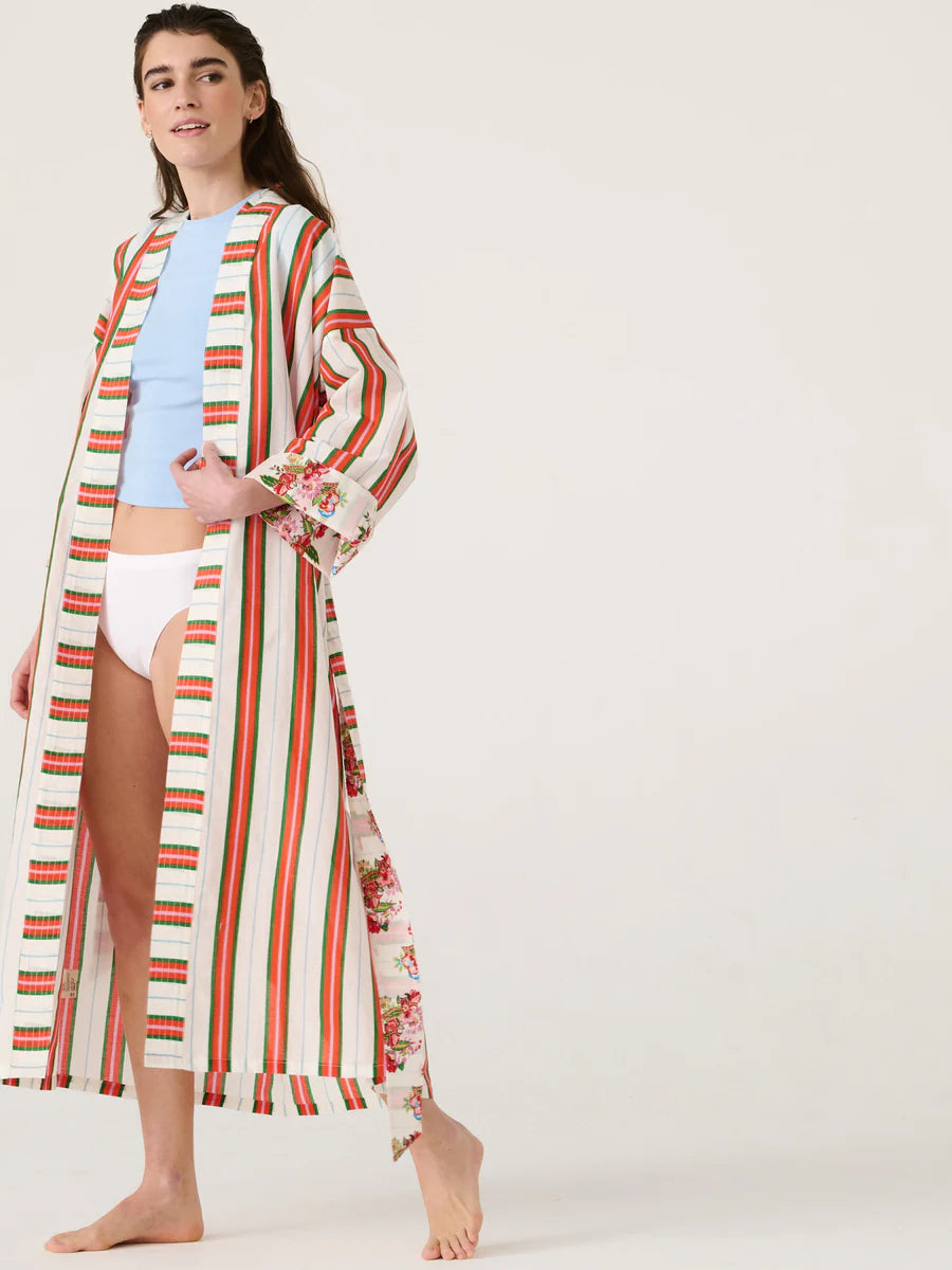 Women Long Kimono Suzi Stripe - ملابس سباحة