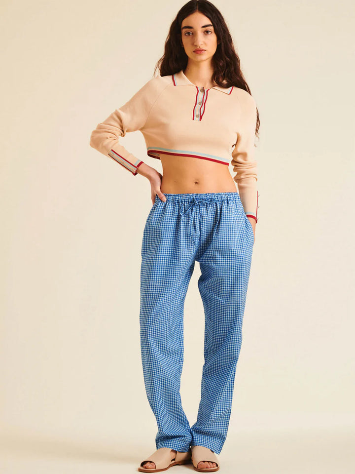 Women Trousers Bobby Check - ملابس سباحة