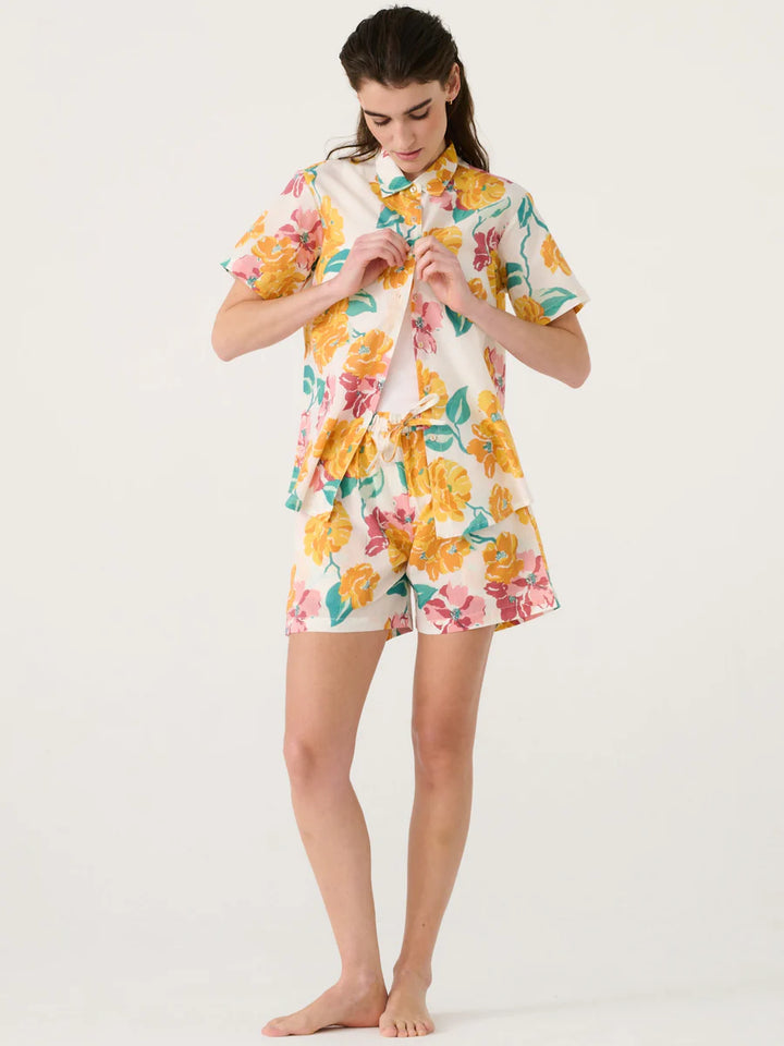 Women Shirt Roses Flower  - ملابس سباحة