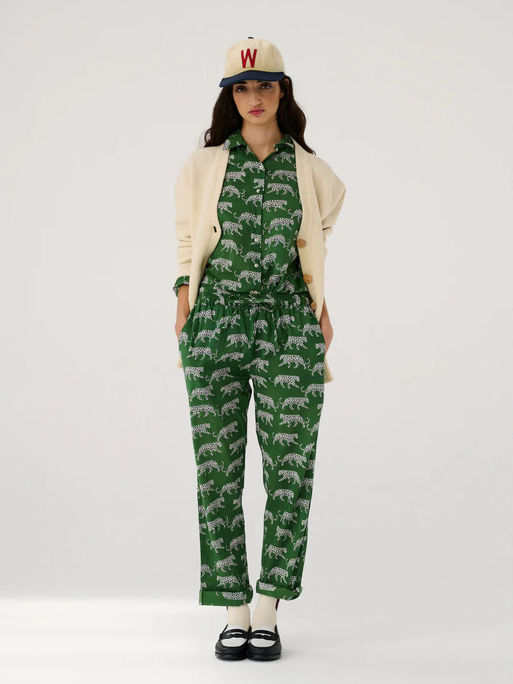 Women Trousers Green Leo - ملابس سباحة