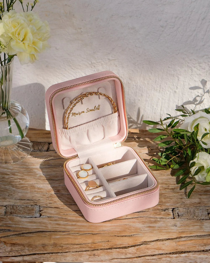 Jewelry Travel Box Corinne - Pink - علبة مجوهرات