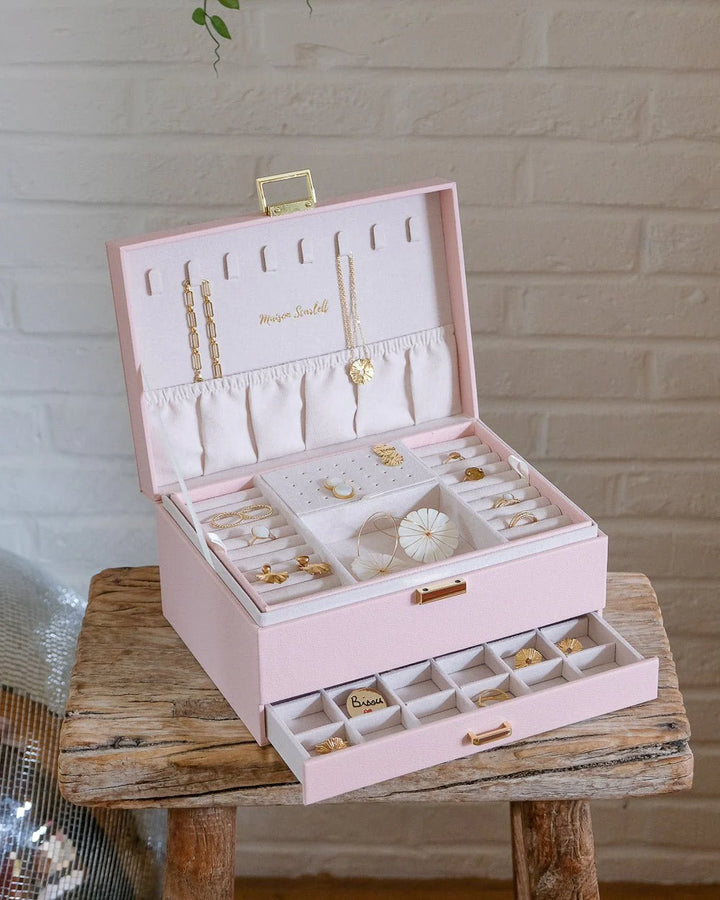 Jewelry Box Denise - Camel - علبة مجوهرات