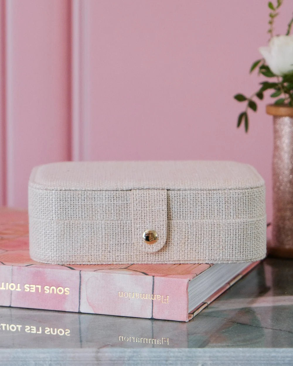Jewelry Travel Box Brigitte - Ecru - علبة مجوهرات