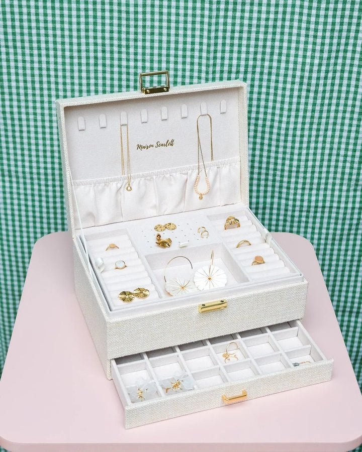 Jewelry Box Denise - Ecru - علبة مجوهرات