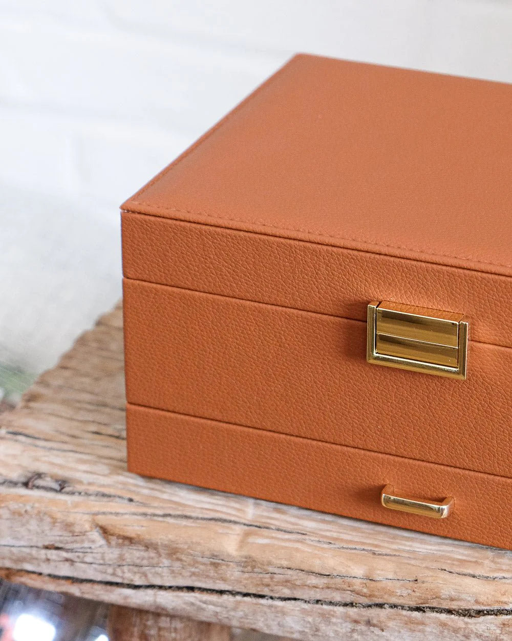 Jewelry Box Denise - Camel - علبة مجوهرات