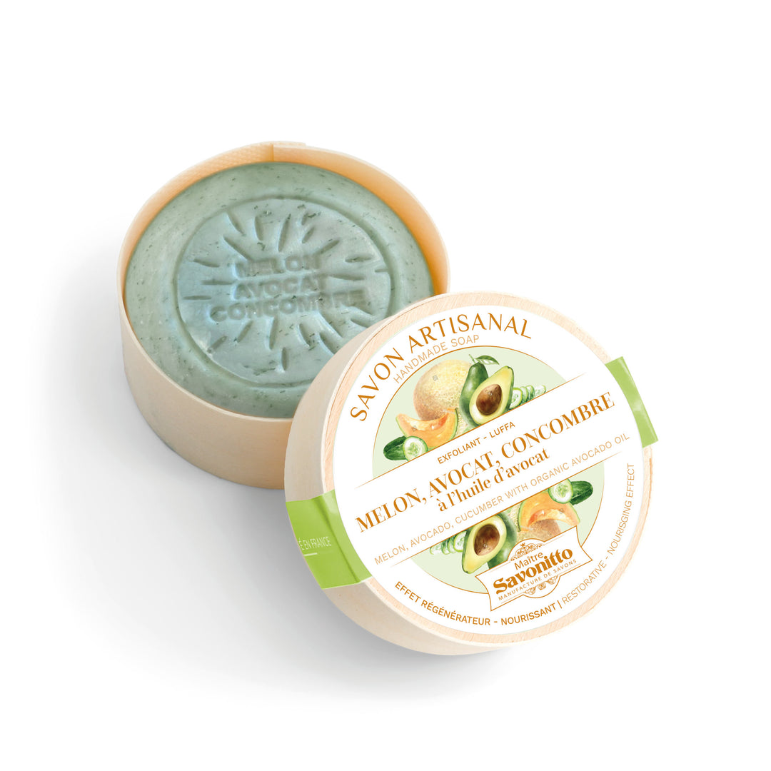 Exfolian Soap In Wooden Box - صابون