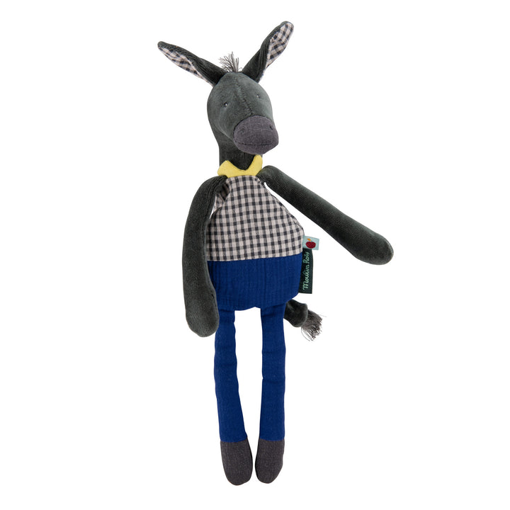 Pomme des Bois - Donkey Baby Comforter/Rattle - لعب الاطفال الطرية