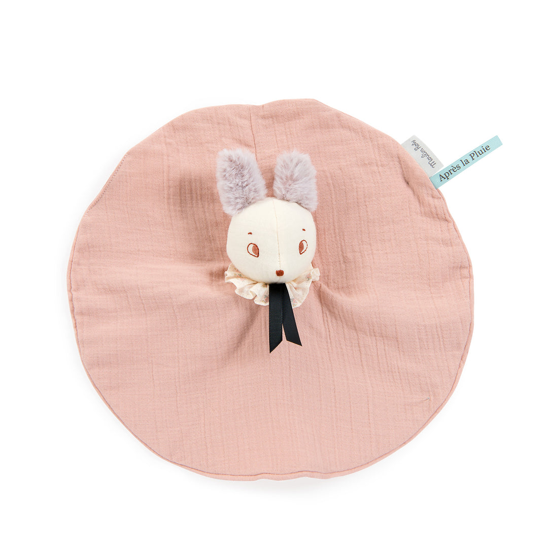 Apres La Pluie - Brume The Mouse Pink Muslin Comforter - لعب الاطفال الطرية