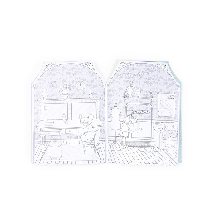 La Petite Ecole de Danse - Colouring Book + 170 stickers - ألعاب الأطفال