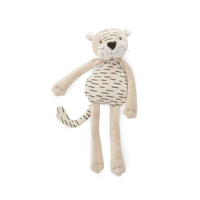 Tiger activity comforter plush toy by Moulin Roty for babies