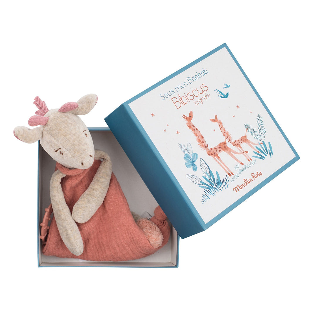 Sous Mon Baobab - Bibiscus Giraffe Comforter - لعب الاطفال الطرية