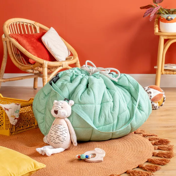 Moulin Roty Baboo tiger plush toy in illustrated gift box from La Forêt Mawa collection
